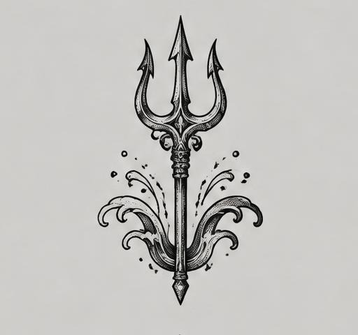 Dessin du flash Trident